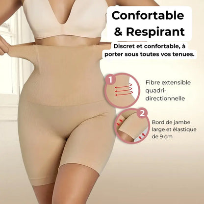 Short gainant taille haute post-partum